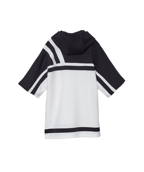 TORNADO MART(トルネードマート)の「TORNADO MART∴バイカラーセンターZIPフーディ(Tシャツ/カットソー・メンズ・ブラック/ホワイト・M)」の11枚目の写真