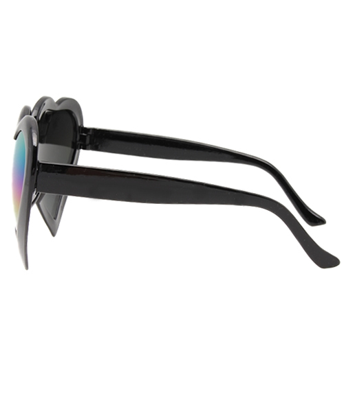 WEGO（ウィゴー）の「WEGO/ハートミラーサングラス（サングラス・レディース・サックスブルー/レッド/ライトピンク/ホワイト/イエロー系その他/イエロー/ライトパープル/ブラック・FREE）」の10枚目の写真