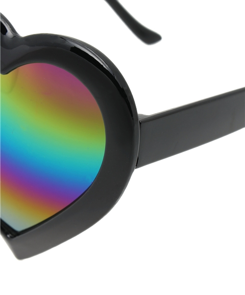 WEGO（ウィゴー）の「WEGO/ハートミラーサングラス（サングラス・レディース・サックスブルー/レッド/ライトピンク/ホワイト/イエロー系その他/イエロー/ライトパープル/ブラック・FREE）」の12枚目の写真