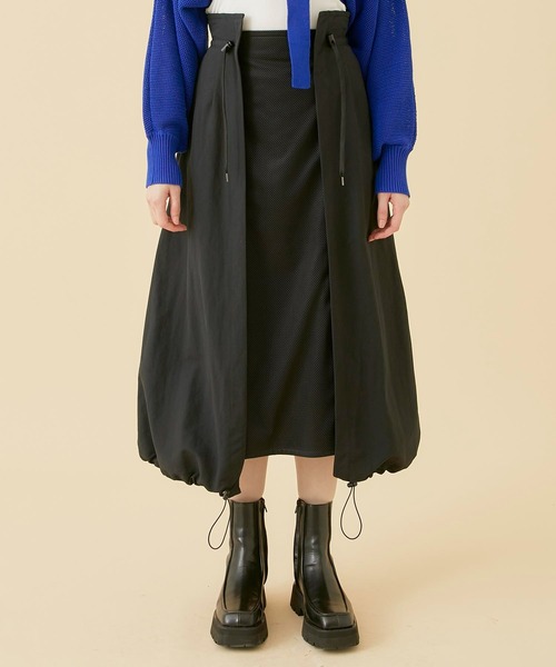 CITY TOKYO(シティトウキョウ)の「2wayマルチドッキングスカート(スカート・レディース・カーキ/ブラック/ベージュ・1/2)」の8枚目の写真