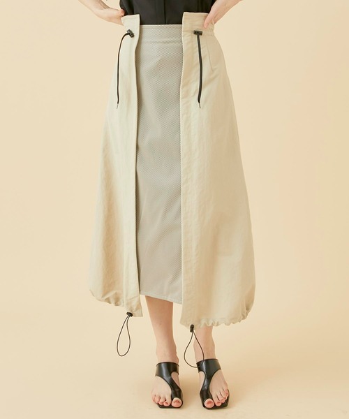 CITY TOKYO(シティトウキョウ)の「2wayマルチドッキングスカート(スカート・レディース・カーキ/ブラック/ベージュ・1/2)」の16枚目の写真