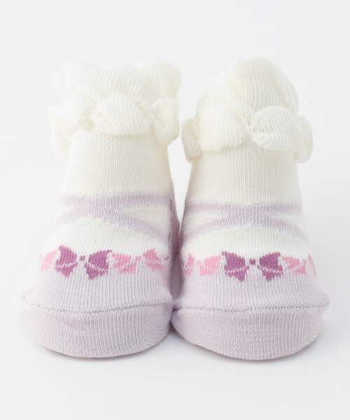 COMME CA ISM（コムサイズム）の「バレエシューズ柄カップ入りソックス（ソックス/靴下・キッズ・ラベンダー/ピンク/サックスブルー・9-12cm）」の4枚目の写真