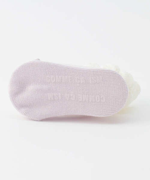 COMME CA ISM（コムサイズム）の「バレエシューズ柄カップ入りソックス（ソックス/靴下・キッズ・ラベンダー/ピンク/サックスブルー・9-12cm）」の7枚目の写真