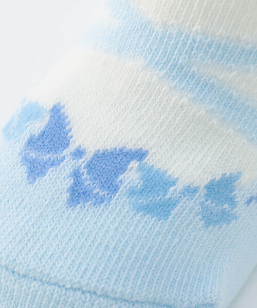 COMME CA ISM（コムサイズム）の「バレエシューズ柄カップ入りソックス（ソックス/靴下・キッズ・ラベンダー/ピンク/サックスブルー・9-12cm）」の9枚目の写真