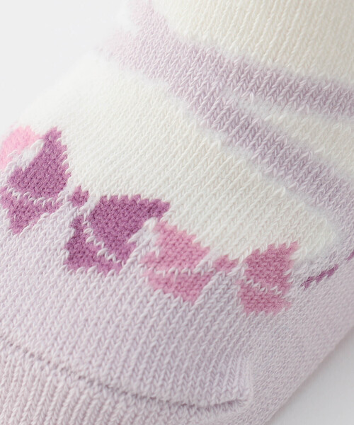 COMME CA ISM（コムサイズム）の「バレエシューズ柄カップ入りソックス（ソックス/靴下・キッズ・ラベンダー/ピンク/サックスブルー・9-12cm）」の10枚目の写真
