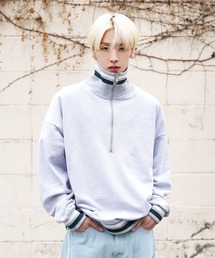 G.O.C | オーバーサイズハーフジップスウェットプルオーバー(スウェット)