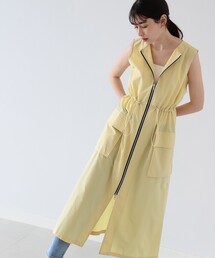 Ray BEAMS | Ray BEAMS / カーゴ ポケット ジップ ジレ ワンピース(ワンピース)
