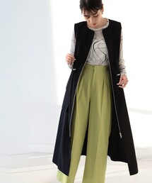 Ray BEAMS | Ray BEAMS / カーゴ ポケット ジップ ジレ ワンピース(ワンピース)