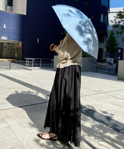 A part by（アパートバイ）の「≪追加2≫シャコウバンブーカサ（長傘・レディース・ブラック/ライトベージュ/ベージュ/ブラック系その他2/ブルー系その他2/アイボリー・FREE）」の6枚目の写真
