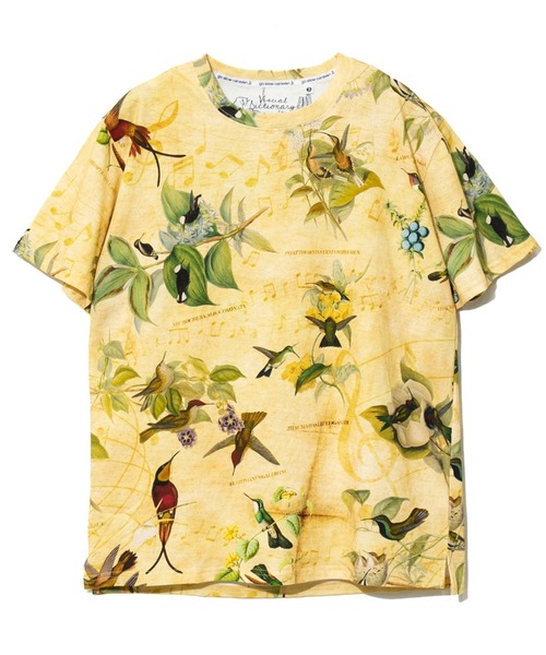 go slow caravan(ゴースローキャラバン)の「総柄図鑑TEE(Tシャツ/カットソー・メンズ・その他1/サックスブルー/ブラック/アイボリー/ブラック系その他2/ナチュラル・MEDIUM/X-LARGE/LARGE)」の4枚目の写真