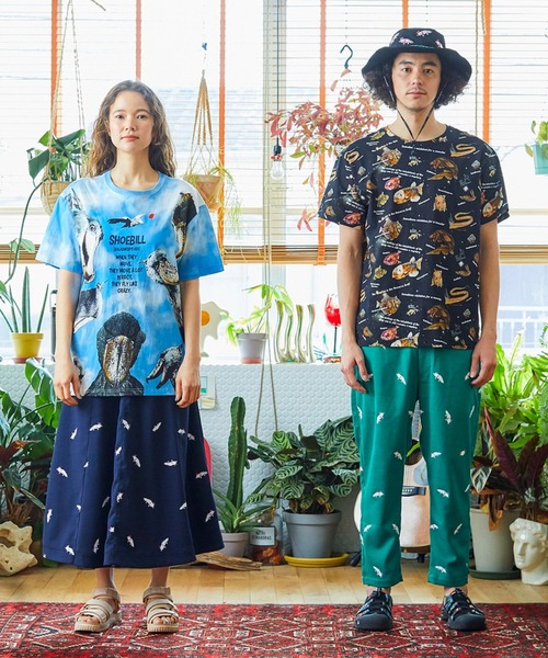 go slow caravan(ゴースローキャラバン)の「総柄図鑑TEE(Tシャツ/カットソー・メンズ・その他1/サックスブルー/ブラック/アイボリー/ブラック系その他2/ナチュラル・MEDIUM/X-LARGE/LARGE)」の9枚目の写真