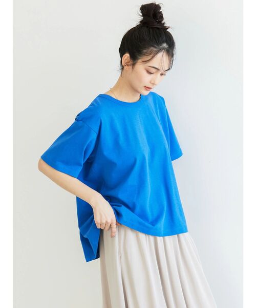 AMERICAN HOLIC（アメリカンホリック）の「バックタックカットプルオーバー（Tシャツ/カットソー・レディース・ブラック系その他4/イエロー/レッド系その他/ブルー系その他2/ブルー・M/L）」の10枚目の写真