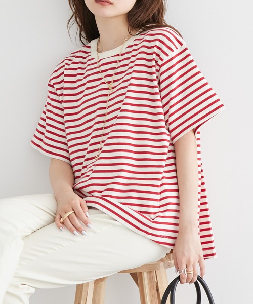 AMERICAN HOLIC（アメリカンホリック）の「バックタックカットプルオーバー（Tシャツ/カットソー・レディース・ブラック系その他4/イエロー/レッド系その他/ブルー系その他2/ブルー・M/L）」の5枚目の写真