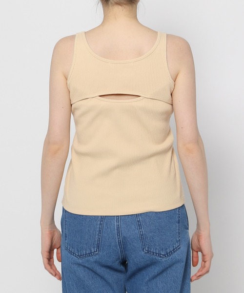 mysty woman（ミスティウーマン）の「メッシュプルオーバータンクSET　906159（Tシャツ/カットソー・レディース・ブラック/ライトベージュ/オフホワイト・FREE）」の21枚目の写真