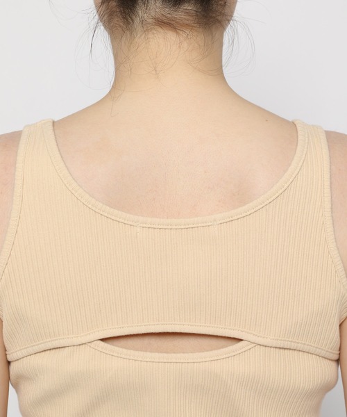mysty woman（ミスティウーマン）の「メッシュプルオーバータンクSET　906159（Tシャツ/カットソー・レディース・ブラック/ライトベージュ/オフホワイト・FREE）」の22枚目の写真