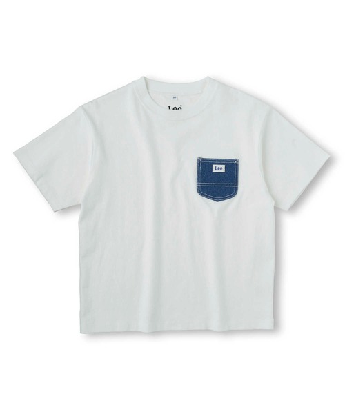Lee(リー)の「【Lee】デニムポケットTシャツ(Tシャツ/カットソー・キッズ・ホワイト・130/140/105/150/120/160)」の7枚目の写真