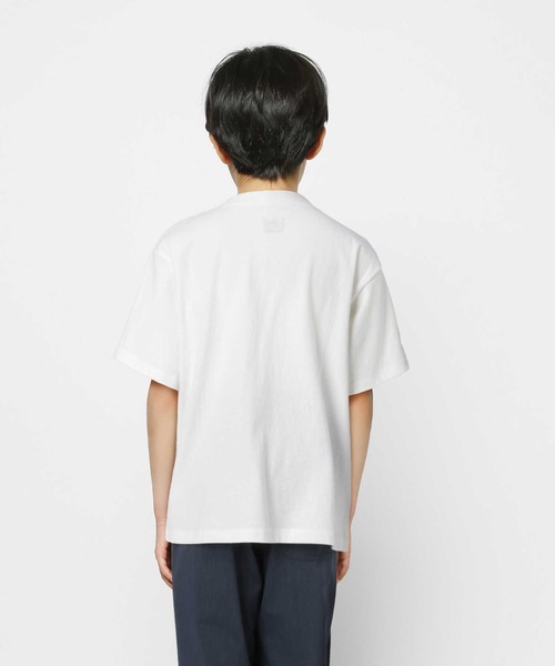Lee(リー)の「【Lee】デニムポケットTシャツ(Tシャツ/カットソー・キッズ・ホワイト・130/140/105/150/120/160)」の9枚目の写真