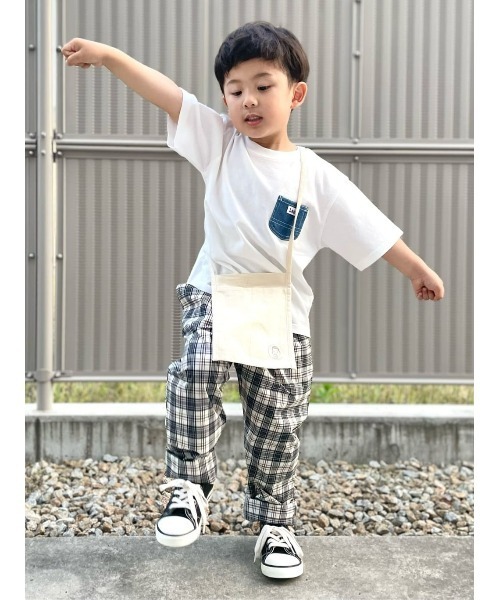 Lee(リー)の「【Lee】デニムポケットTシャツ(Tシャツ/カットソー・キッズ・ホワイト・130/140/105/150/120/160)」の12枚目の写真