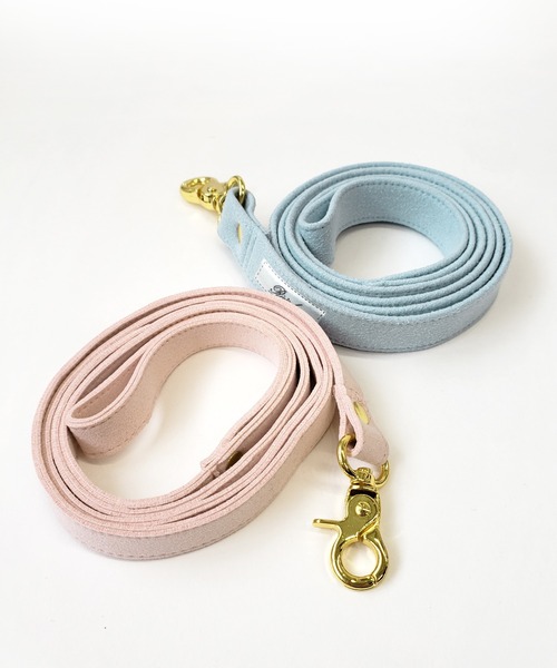 ONEKOSAMA OINUSAMA(オネコサマ)の「スウェードリード(リード/ハーネス/首輪・メンズ・ピンク/ライトブルー・M/S)」の3枚目の写真