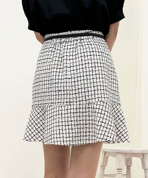 INGNI（イング）の「裾切替ミニフレアスカート（スカート・レディース・ブラック/ホワイト系その他7/ブラック系その他7・FREE）」の19枚目の写真