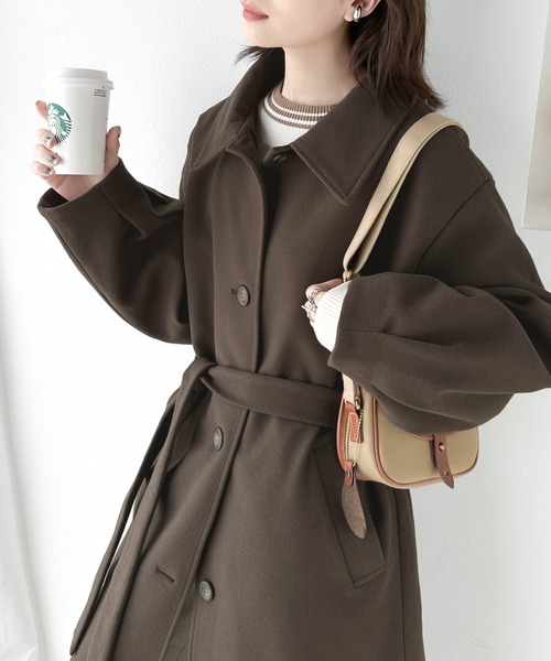 マンダリンカラーきれいめシンプルライトロングコート 楽天市場】【5％オフクーポン】ノーカラーコート ロング丈