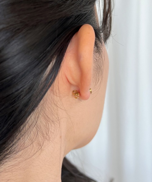 iso（イソ）の「ミニハートモチーフピアス/サージカルステンレス（ピアス（両耳用）・レディース・ゴールド/シルバー・FREE）」の12枚目の写真