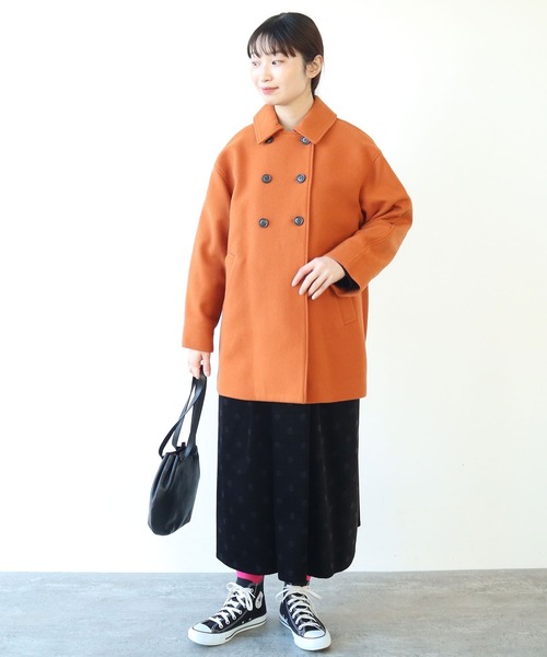 【セール】super100 ダブル釦ブルゾン（ブルゾン）｜bulle de savon（ビュルデサボン）