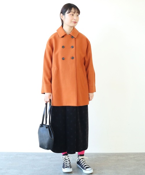 【セール】super100 ダブル釦ブルゾン（ブルゾン）｜bulle de savon（ビュルデサボン）