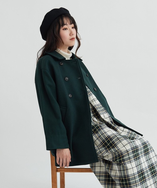 【セール】super100 ダブル釦ブルゾン（ブルゾン）｜bulle de savon（ビュルデサボン）