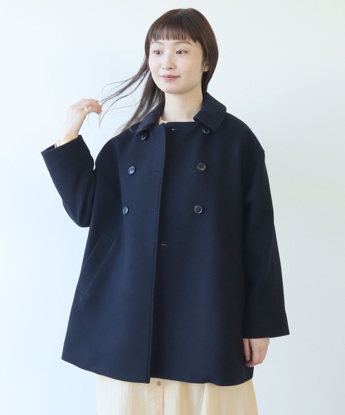 【セール】super100 ダブル釦ブルゾン（ブルゾン）｜bulle de savon（ビュルデサボン）