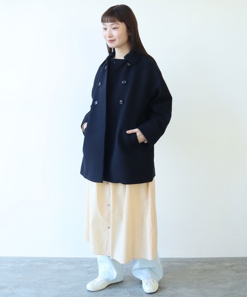 【セール】super100 ダブル釦ブルゾン（ブルゾン）｜bulle de savon（ビュルデサボン）