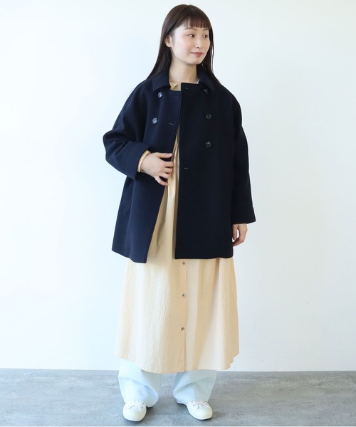 【セール】super100 ダブル釦ブルゾン（ブルゾン）｜bulle de savon（ビュルデサボン）