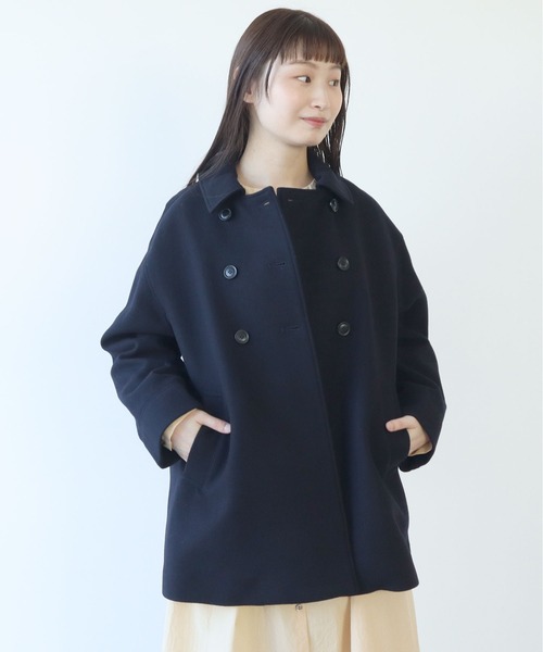 【セール】super100 ダブル釦ブルゾン（ブルゾン）｜bulle de savon（ビュルデサボン）