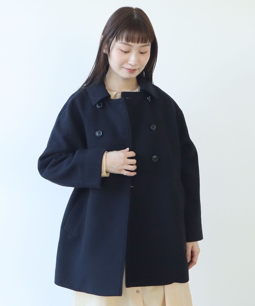 【セール】super100 ダブル釦ブルゾン（ブルゾン）｜bulle de savon（ビュルデサボン）