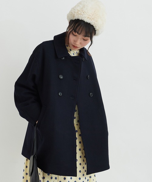 【セール】super100 ダブル釦ブルゾン（ブルゾン）｜bulle de savon（ビュルデサボン）