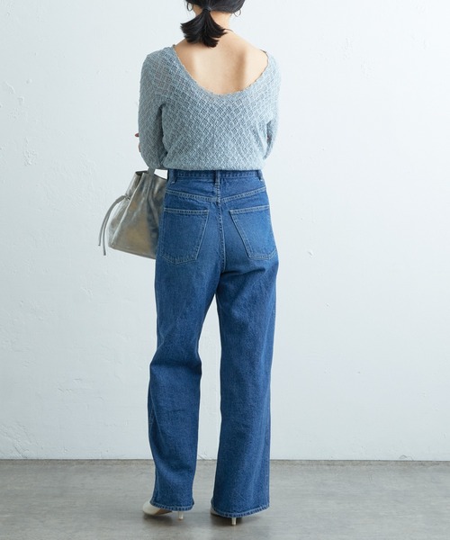 SHENERY（シーナリー）の「バックシャンレースカットソー（Tシャツ/カットソー・レディース・ブルー/アイボリー/ブラック・FREE）」の18枚目の写真