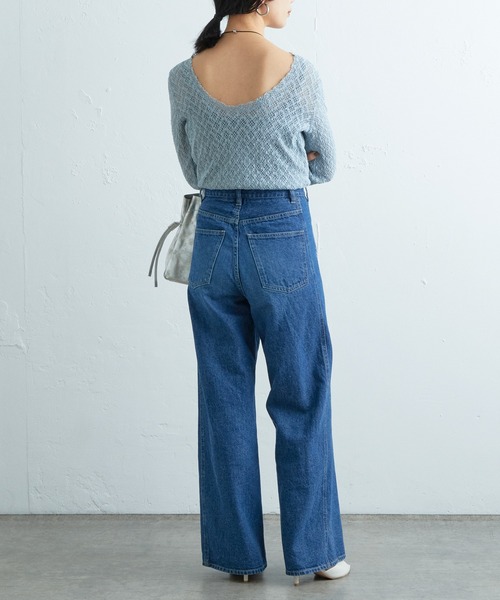 SHENERY（シーナリー）の「バックシャンレースカットソー（Tシャツ/カットソー・レディース・ブルー/アイボリー/ブラック・FREE）」の19枚目の写真