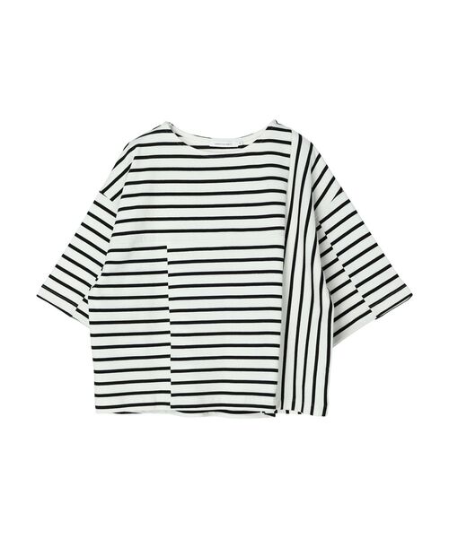 AMERICAN HOLIC（アメリカンホリック）の「ボーダー違いカットプルオーバー①（Tシャツ/カットソー・レディース・ブラック/ネイビー/レッド・M/L）」の6枚目の写真