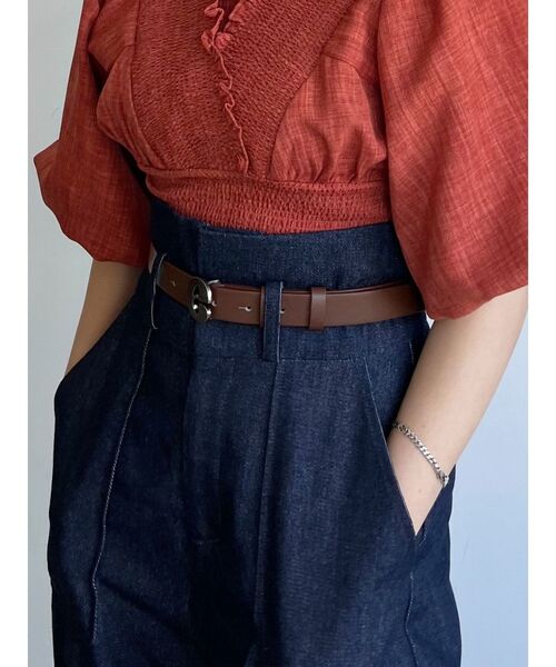 EMODA（エモダ）の「ポイントロゴバックルベルト（ベルト・レディース・ブラック/ブラウン・FREE）」の6枚目の写真