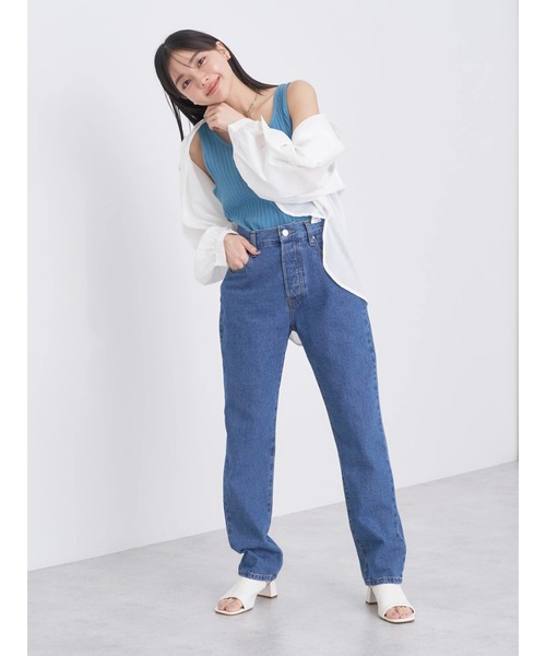 earth music&ecology（アースミュージックアンドエコロジー）の「2WAYネックタンクトップ（インナーウェア/肌着・レディース・ブルー/オフホワイト/モカ/オレンジ系その他/ブラック・L/M/S）」の13枚目の写真