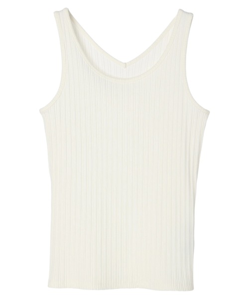 earth music&ecology（アースミュージックアンドエコロジー）の「2WAYネックタンクトップ（インナーウェア/肌着・レディース・ブルー/オフホワイト/モカ/オレンジ系その他/ブラック・L/M/S）」の16枚目の写真