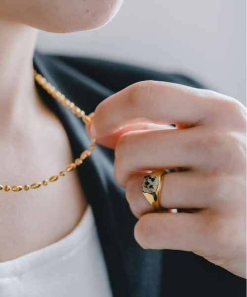 mou(モウ)の「S925 Stone fashionable ring(リング・レディース・グリーン/アニマル・FREE)」の2枚目の写真