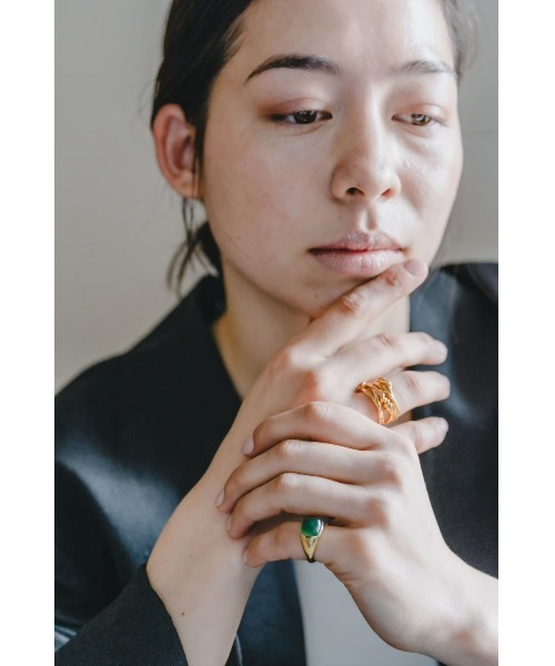 mou(モウ)の「S925 Stone fashionable ring(リング・レディース・グリーン/アニマル・FREE)」の6枚目の写真