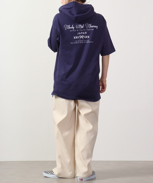 sanrio(サンリオ)の「sanrio クロミ パーカーTシャツ(Tシャツ/カットソー・レディース・チャコール/ブラック/ホワイト/パープル/オフホワイト/ライトパープル・M/L/LL)」の13枚目の写真