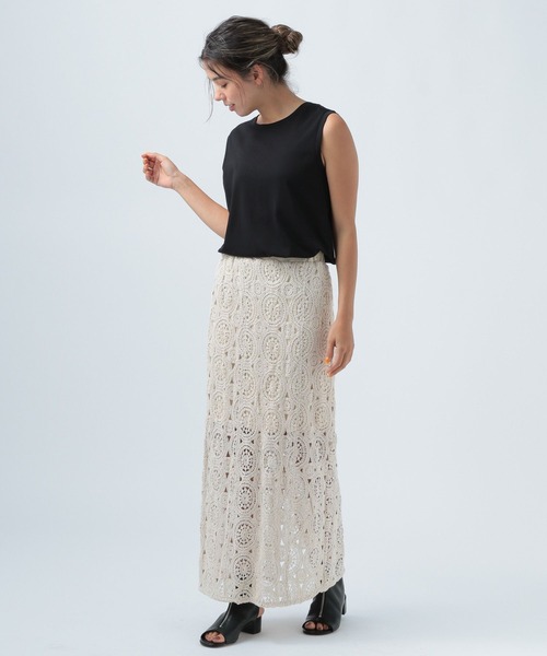 BAYFLOW（ベイフロー）の「クロシェレーススカート（スカート・レディース・ナチュラル・SMALL/MEDIUM）」の8枚目の写真