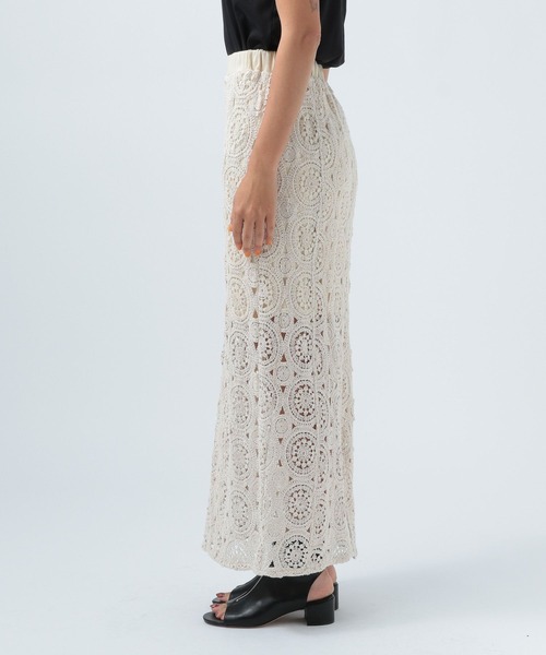 BAYFLOW（ベイフロー）の「クロシェレーススカート（スカート・レディース・ナチュラル・SMALL/MEDIUM）」の2枚目の写真