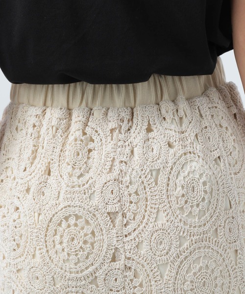 BAYFLOW（ベイフロー）の「クロシェレーススカート（スカート・レディース・ナチュラル・SMALL/MEDIUM）」の9枚目の写真