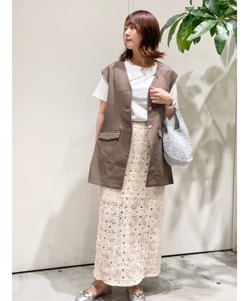 BAYFLOW（ベイフロー）の「クロシェレーススカート（スカート・レディース・ナチュラル・SMALL/MEDIUM）」の14枚目の写真