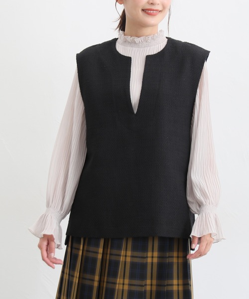 Honeys（ハニーズ）の「ツイードベスト（ベスト）」 - WEAR