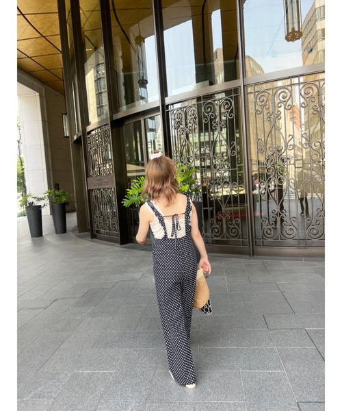 JUMELLE（ジュメロ）の「aprondot salpe（サロペット/オーバーオール・レディース・ブラック・S/M）」の9枚目の写真